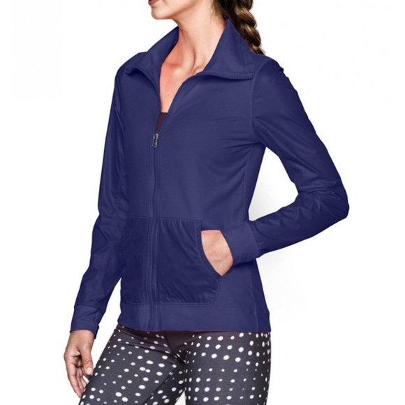 Small Under Armour Full Zip Warm Up Track Jacket - Picture 2 of 7